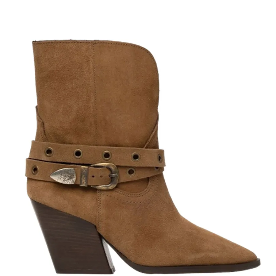 SANTE - Γυναικεία μποτάκια με ιδιαίτερα άνετη φόρμα 25-554-19 Mocha