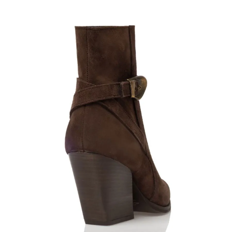 SANTE - Γυναικεία μποτάκια με ιδιαίτερα άνετη φόρμα 25-551-32 Καφέ