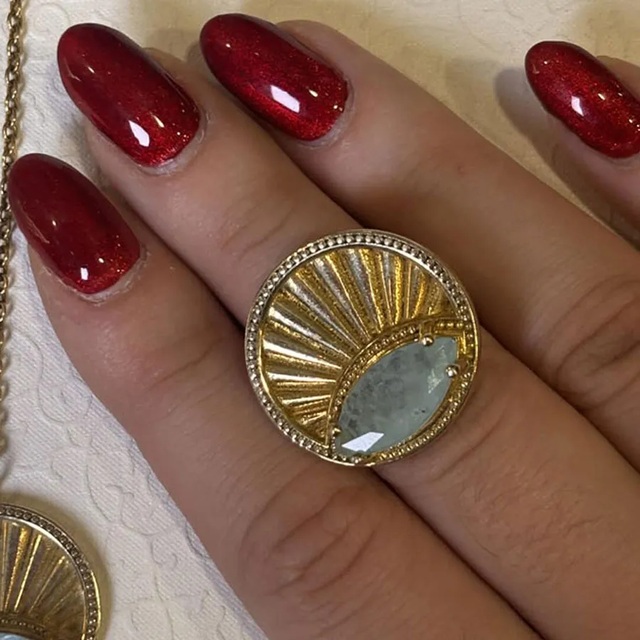 GREGIO - Γυναικείο δαχτυλίδι 11111 Επιχρυσωμένο ασημί (925)