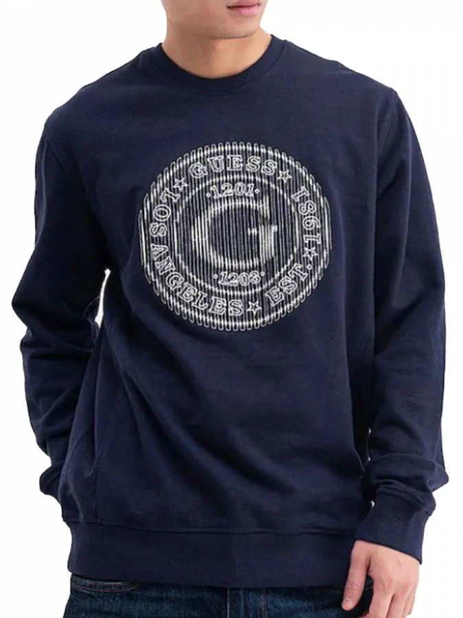 GUESS - Ανδρικό φούτερ M5BQ17K1021-H71W Μπλε