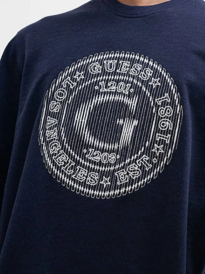 GUESS - Ανδρικό φούτερ M5BQ17K1021-H71W Μπλε