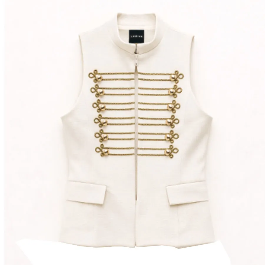 LUMINA - Γυναικείο γιλέκο LD5047 Cream