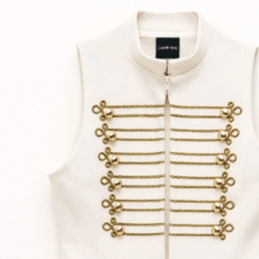 LUMINA - Γυναικείο γιλέκο LD5047 Cream