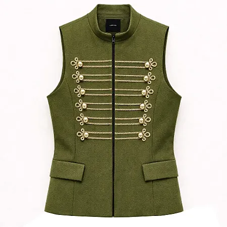 LUMINA - Γυναικείο γιλέκο LD5047 Verde Militaire