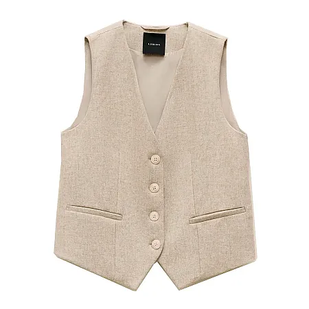 LUMINA - Γυναικείο γιλέκο LC260076 Beige