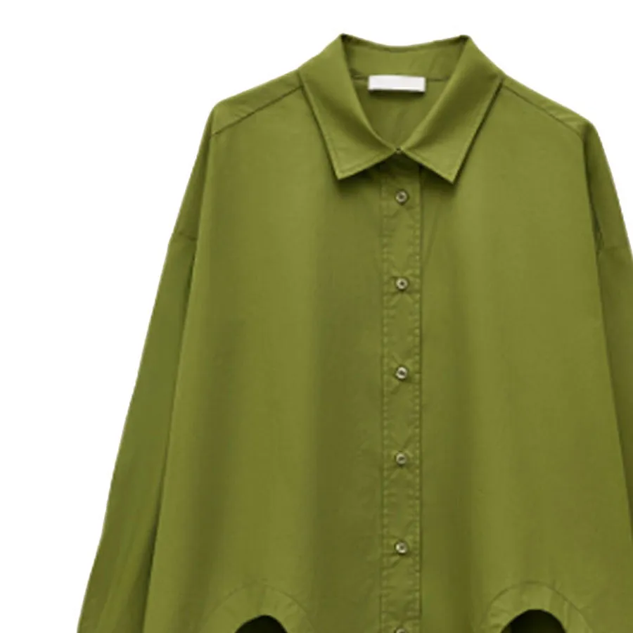 LUMINA - Γυναικείο πουκάμισο LC260117 Olive Green