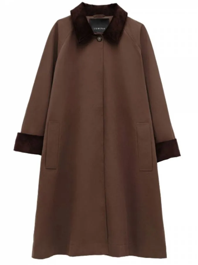 LUMINA - Γυναικείο παλτό LC260028 Brown