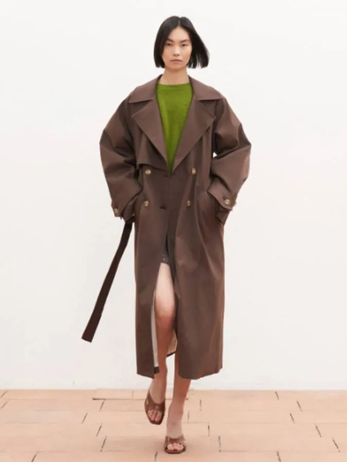 LUMINA - Γυναικεία καπαρντίνα LD5115 Brown