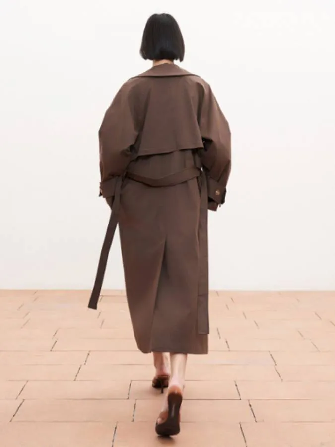 LUMINA - Γυναικεία καπαρντίνα LD5115 Brown