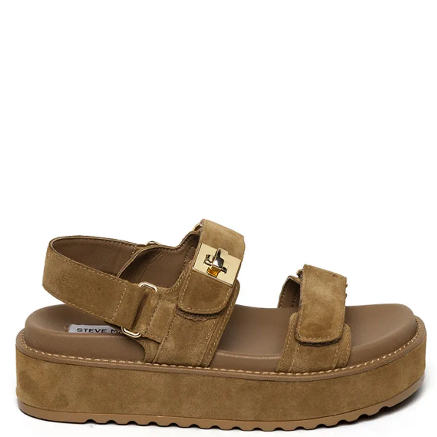 STEVE MADDEN - Γυναικεία πλατφόρμες BIGMONA 11003034-215 Tan Suede