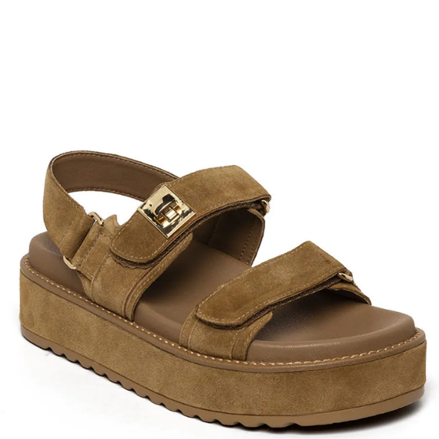 STEVE MADDEN - Γυναικεία πλατφόρμες BIGMONA 11003034-215 Tan Suede