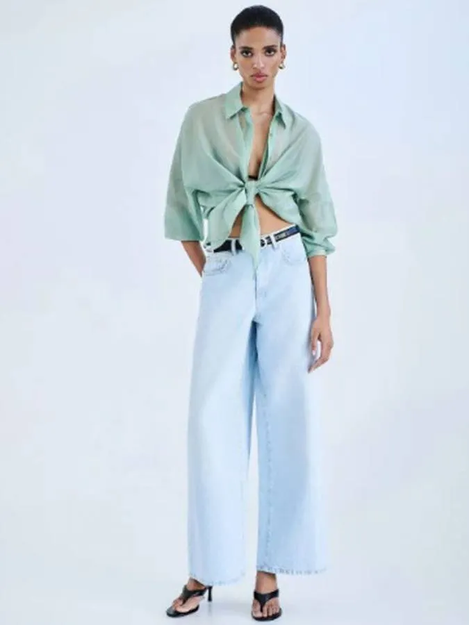 ACCESS - Γυναικείο πουκάμισο 63-7071-ALOE