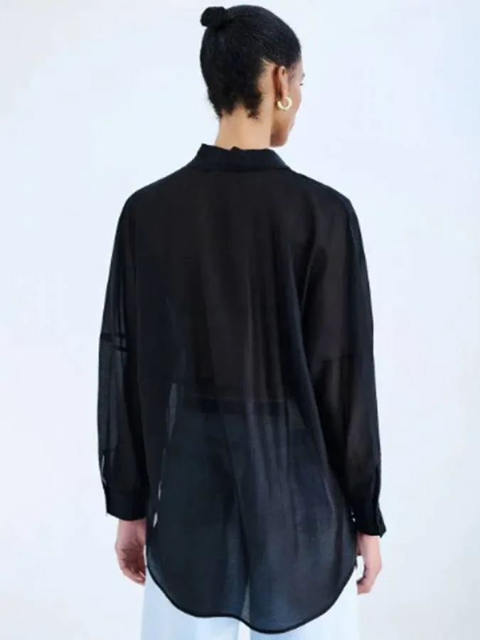 ACCESS - Γυναικείο πουκάμισο 63-7071-BLACK