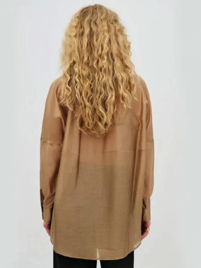 ACCESS - Γυναικείο πουκάμισο 63-7071-BEIGE