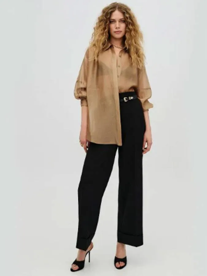 ACCESS - Γυναικείο πουκάμισο 63-7071-BEIGE