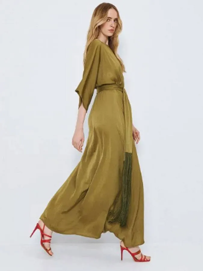 ACCESS - Γυναικείο φόρεμα 63-3416-OLIVE