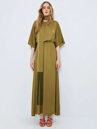 ACCESS - Γυναικείο φόρεμα 63-3416-OLIVE