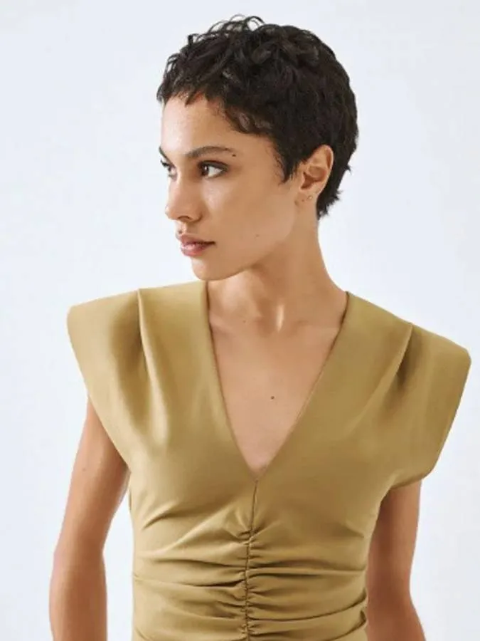 ACCESS - Γυναικείο φόρεμα 63-3409-OLIVE