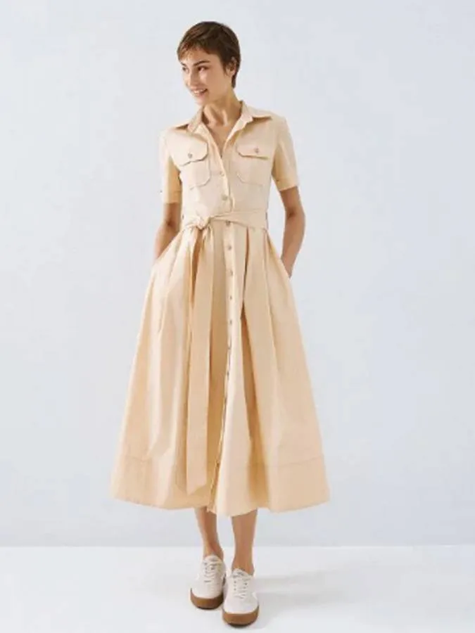 ACCESS - Γυναικείο φόρεμα 63-3318-BEIGE