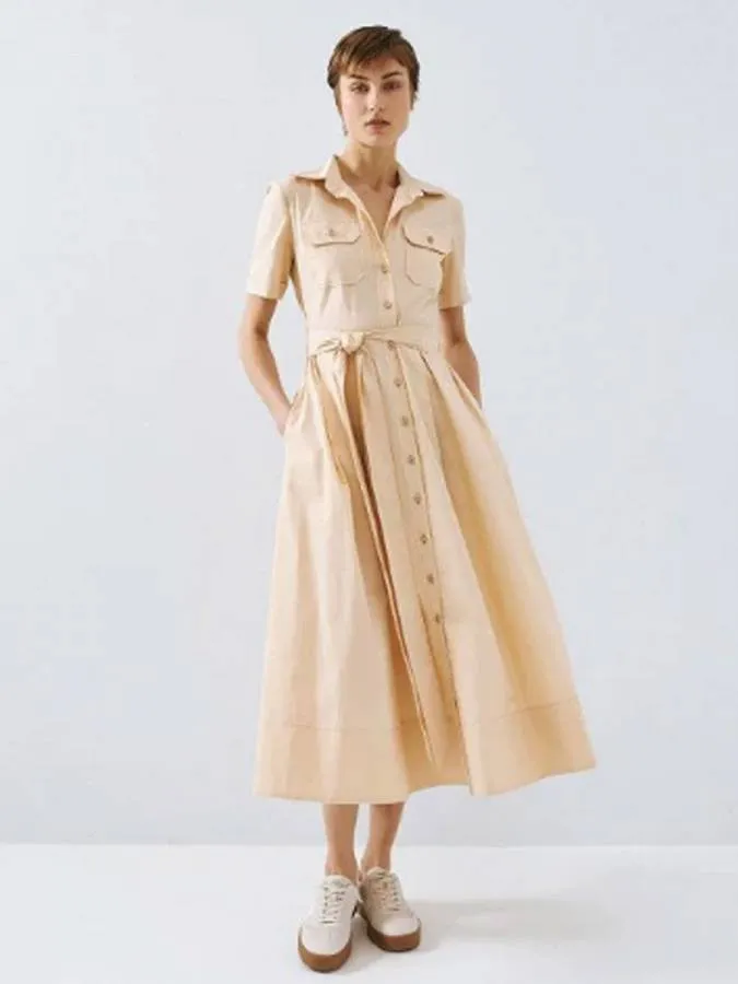 ACCESS - Γυναικείο φόρεμα 63-3318-BEIGE