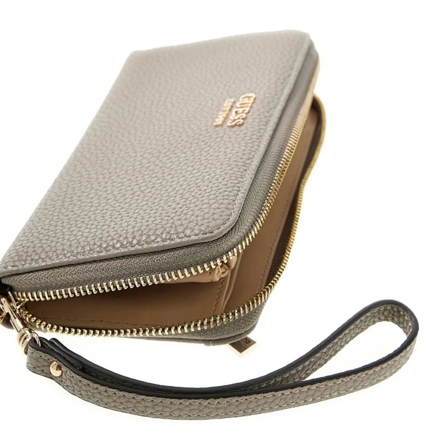 GUESS - Γυναικείο πορτοφόλι BRENTON SLG PG9648146 Dark Taupe