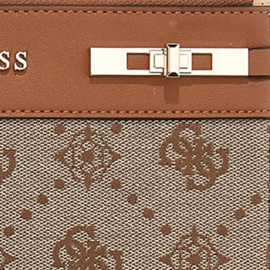 GUESS - Γυναικείο πορτοφόλι MELINDA LOGO SLG JP9902157 Latte Logo
