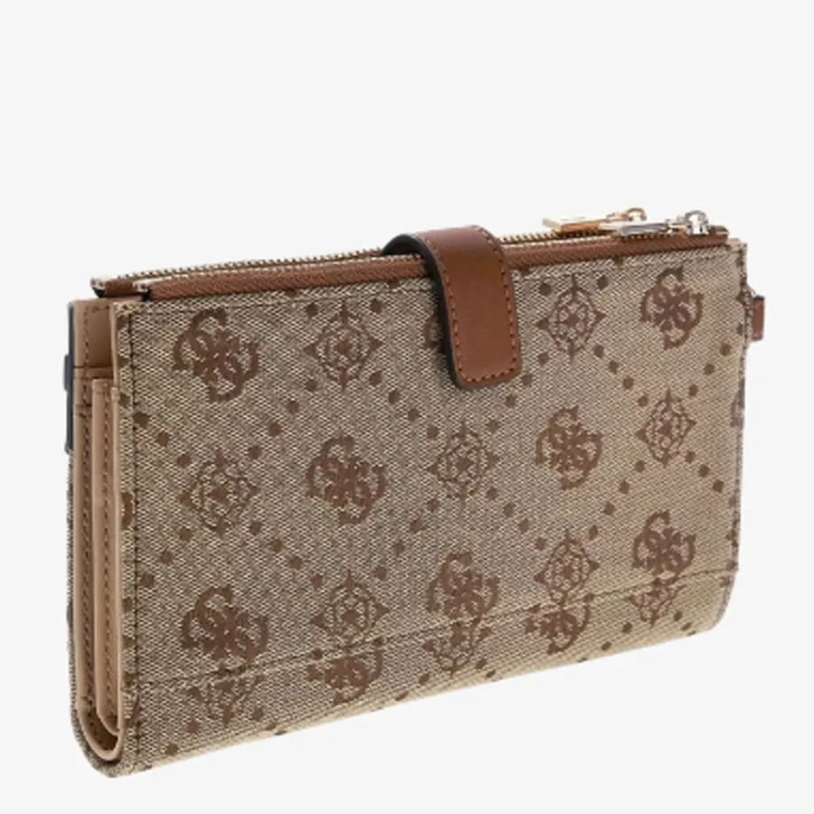 GUESS - Γυναικείο πορτοφόλι MELINDA LOGO SLG JP9902157 Latte Logo