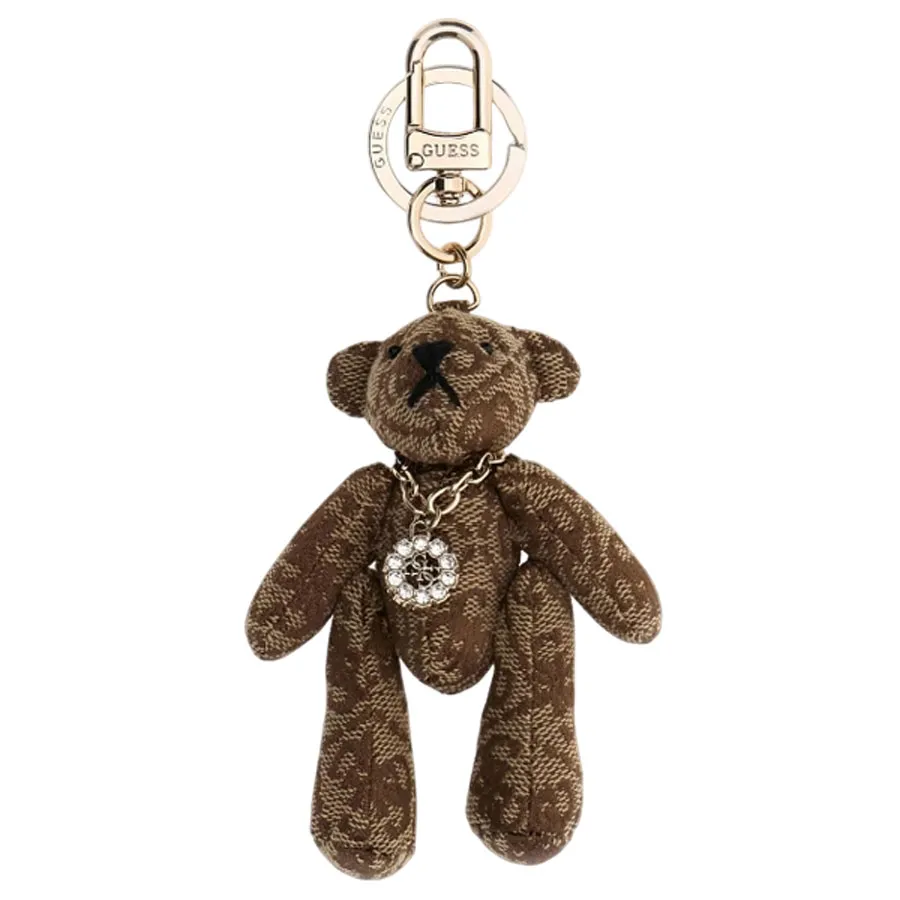 GUESS - Γυναικείο μπρελόκ RW7549P6101-LTL Latte Logo