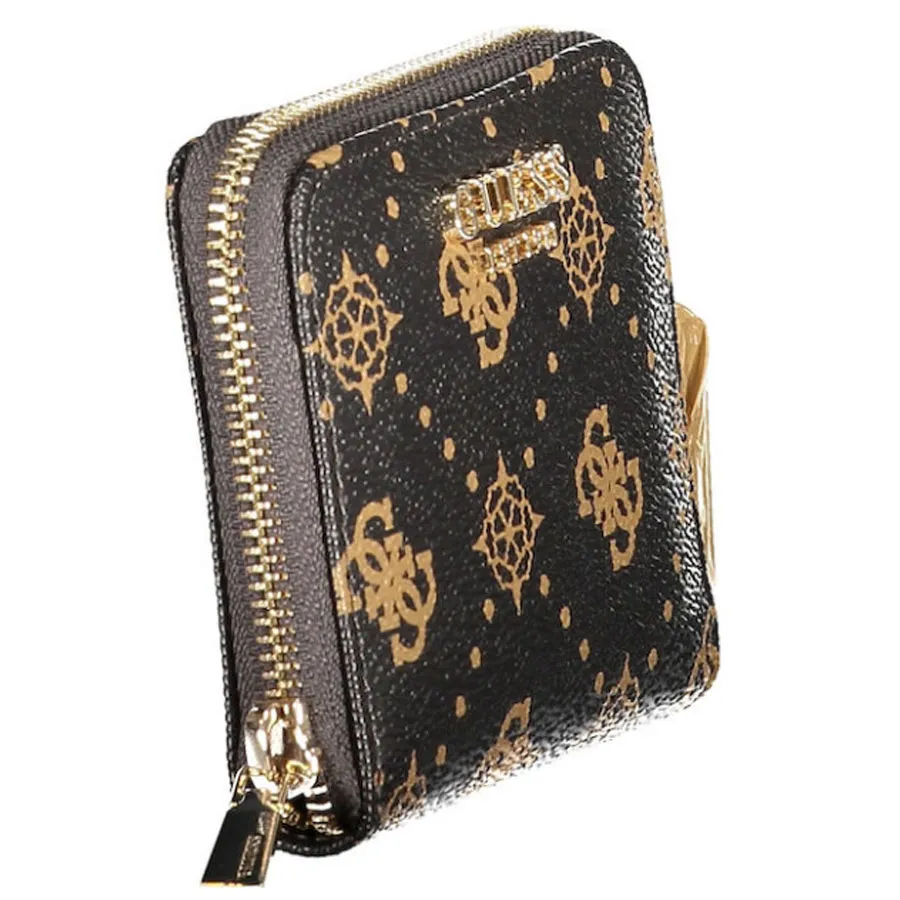 GUESS - Γυναικείο πορτοφόλι CARRIE LOGO SLG GP9898137 Espresso Logo