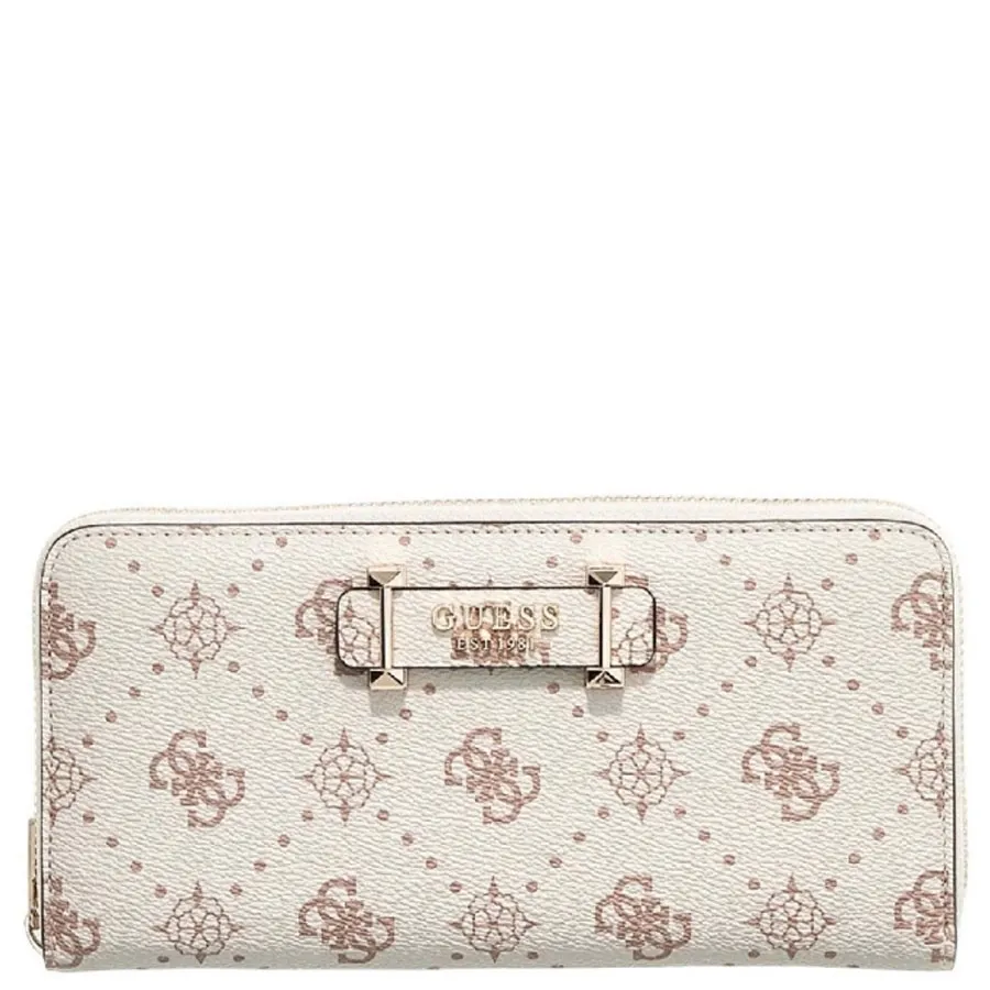 GUESS - Γυναικείο πορτοφόλι CARRIE LOGO SLG GP9898146 Vanilla Logo