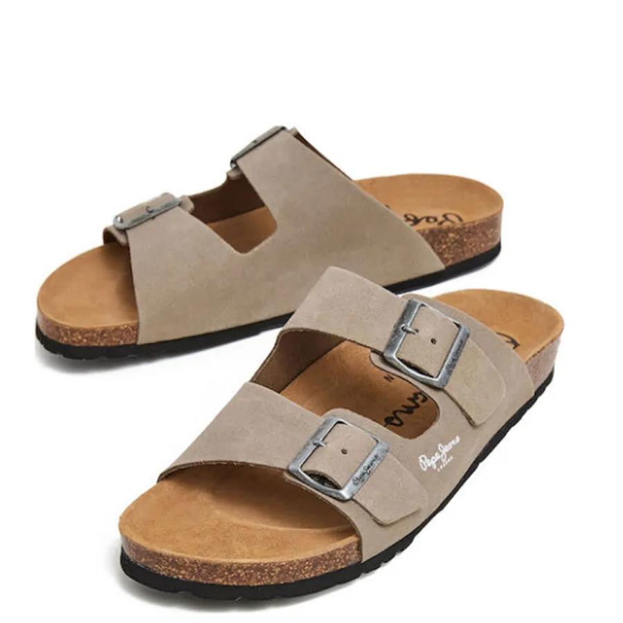 PEPE JEANS - Ανδρικές παντόφλες BIO SUEDE M PMS90112 (836) Stone Beige