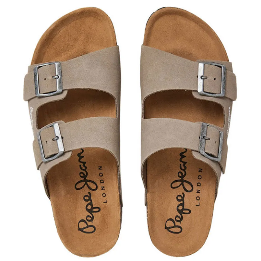 PEPE JEANS - Ανδρικές παντόφλες BIO SUEDE M PMS90112 (836) Stone Beige