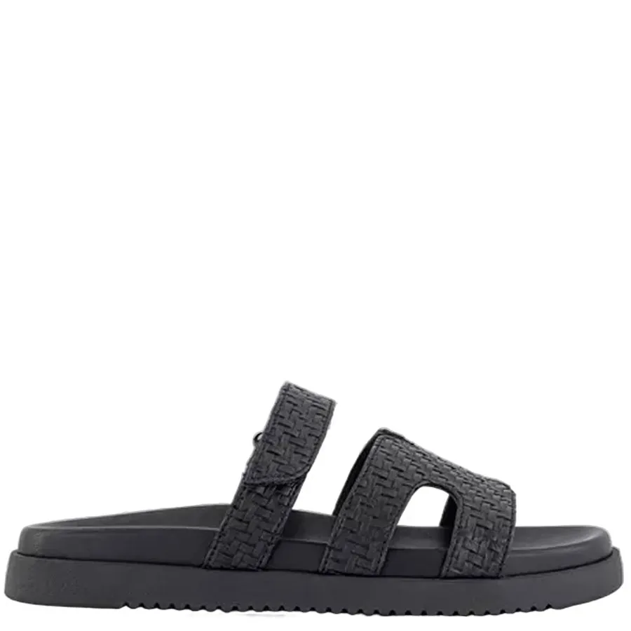 STEVE MADDEN - Γυναικείες παντόφλες MISSILE 11003028-841 Black Emboss