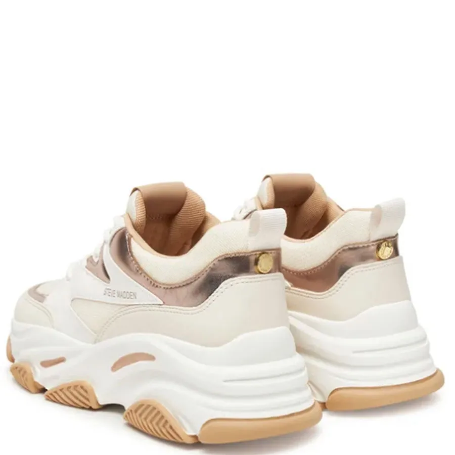STEVE MADDEN - Γυναικεία sneakers PROGRESSIVE 11004678-10M Cream Rose Gld