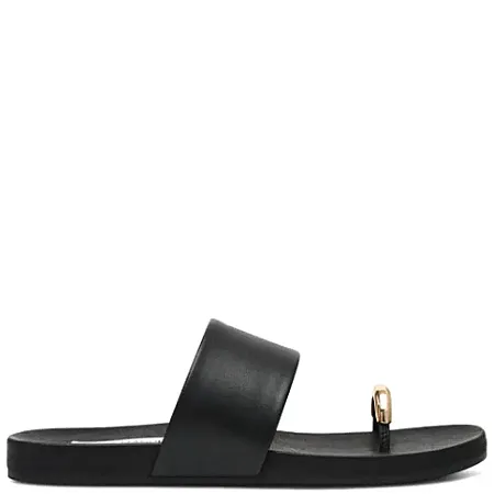 STEVE MADDEN - Γυναικείες παντόφλες DOVE 11005329-017 Black Leat
