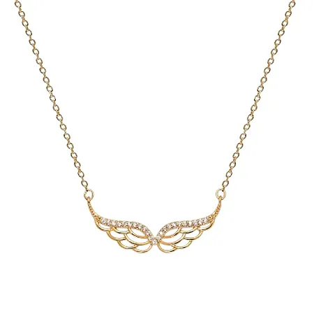 ALMYNOMA - Γυναικείο κολιέ ANGEL GOLD Χρυσό