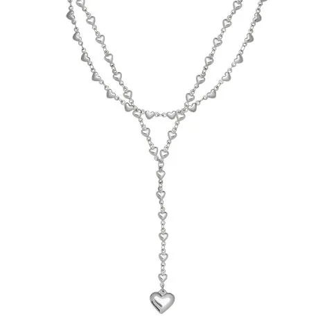 ALMYNOMA - Γυναικείο κολιέ LOVE YOURSELF SILVER Ασημί