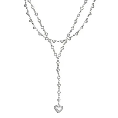 ALMYNOMA - Γυναικείο κολιέ LOVE YOURSELF SILVER Ασημί