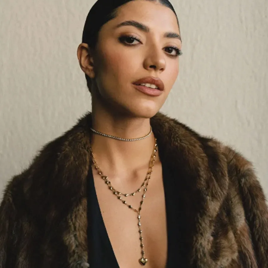 ALMYNOMA - Γυναικείο κολιέ LOVE YOURSELF GOLD Χρυσό