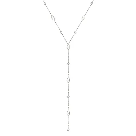 ALMYNOMA - Γυναικείο κολιέ FOREVER LOVE SILVER Ασημί