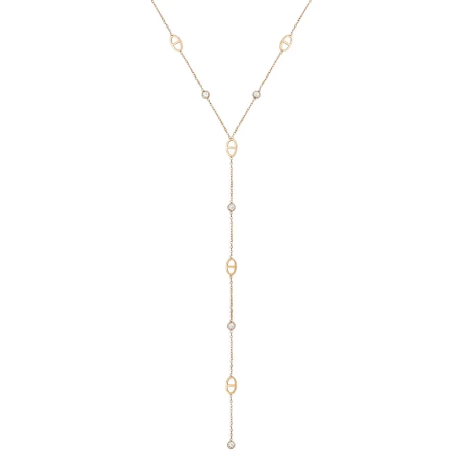 ALMYNOMA - Γυναικείο κολιέ FOREVER LOVE GOLD Χρυσό