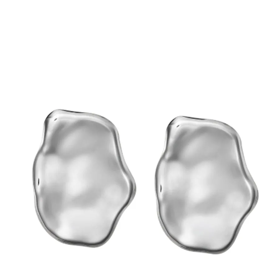 ALMYNOMA - Γυναικεία σκουλαρίκια MIRROR Ασημί