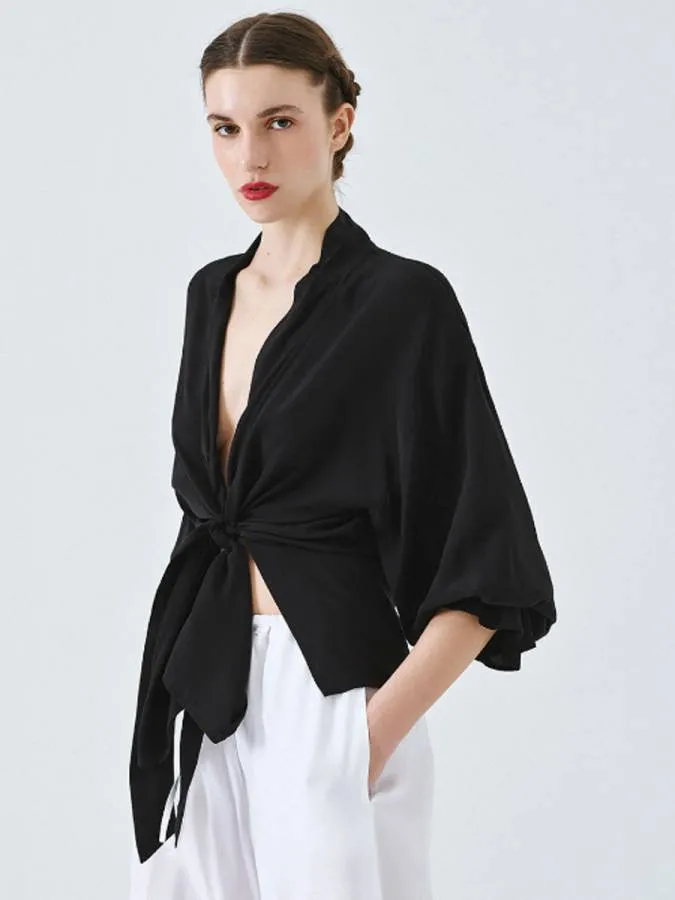 ACCESS - Γυναικείο κιμονό 63-1049-BLACK