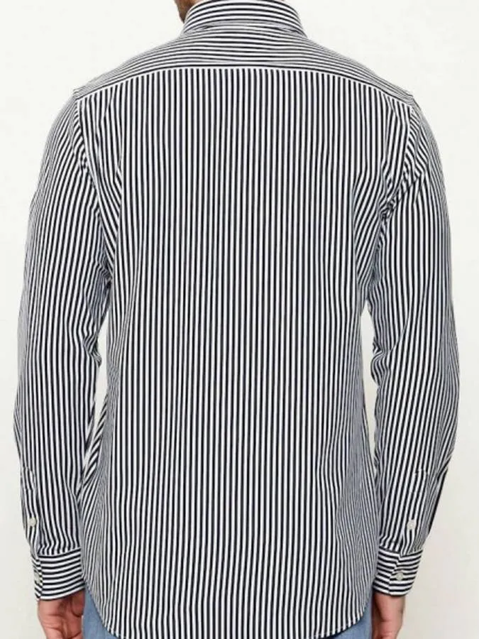 GUESS - Ανδρικό πουκάμισο Regular Fit M6RH40WM302-SM0R Μπλε