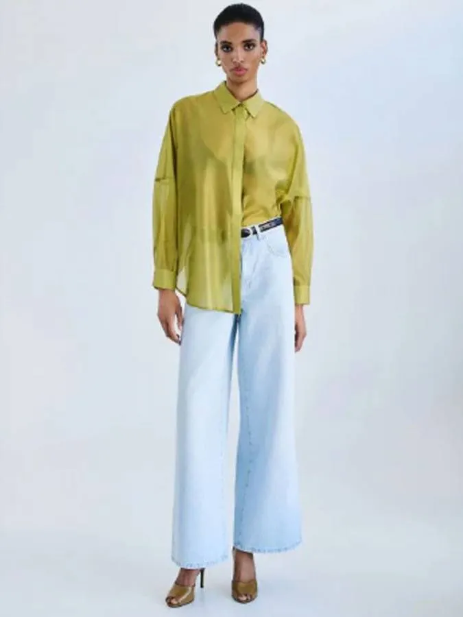 ACCESS - Γυναικείο πουκάμισο 63-7071-CITRO