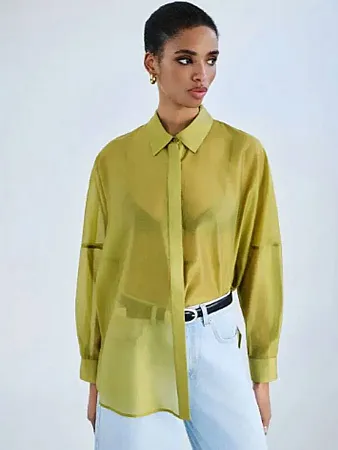 ACCESS - Γυναικείο πουκάμισο 63-7071-CITRO