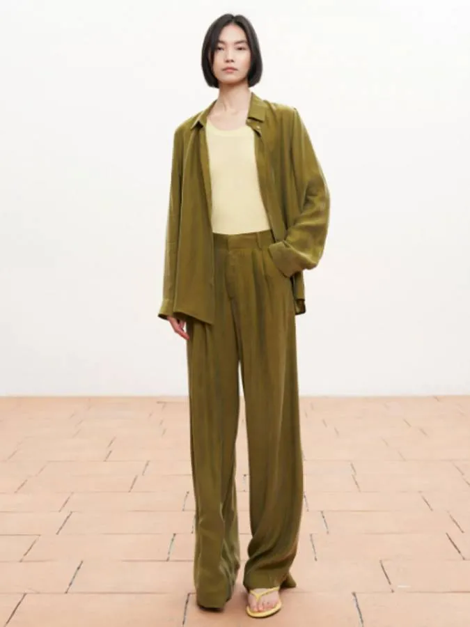 LUMINA - Γυναικείο πουκάμισο LC260093 Verde Olive