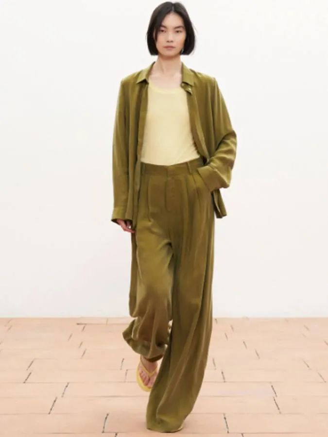 LUMINA - Γυναικείο πουκάμισο LC260093 Verde Olive