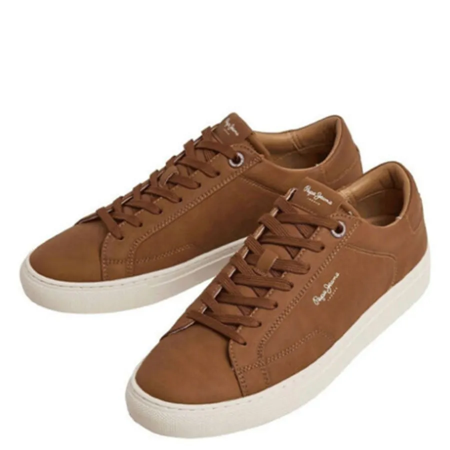 PEPE JEANS - Ανδρικά sneakers JOE BASIC PMS00048 (869) Tan Brown
