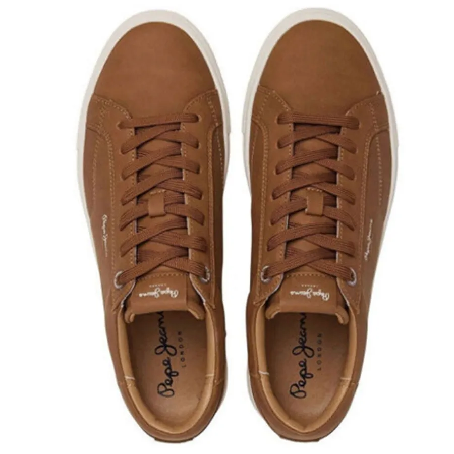 PEPE JEANS - Ανδρικά sneakers JOE BASIC PMS00048 (869) Tan Brown